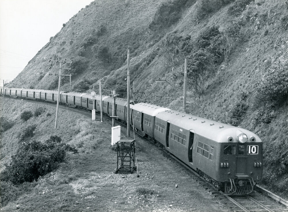 Train near Pukerua Bay