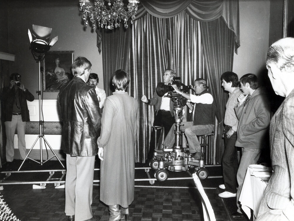 Filming a commercial at Government House