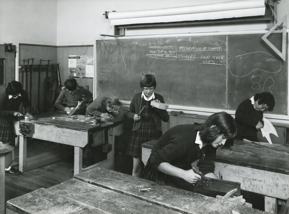 Woodwork classroom at Naenae College