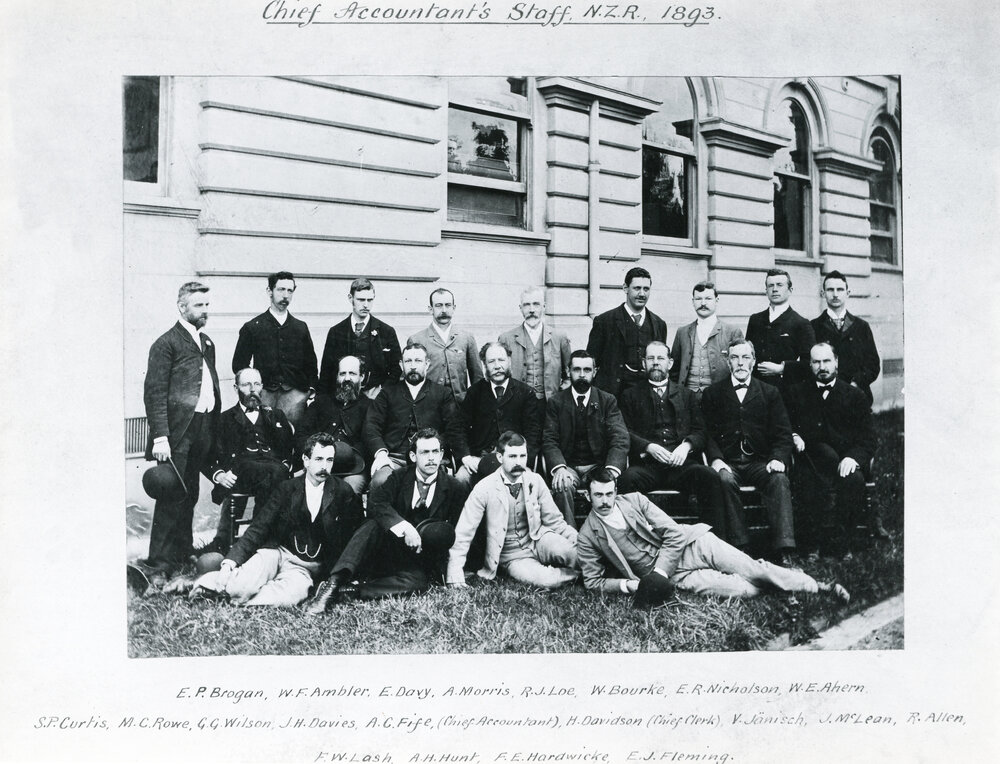 New Zealand Railways accountants