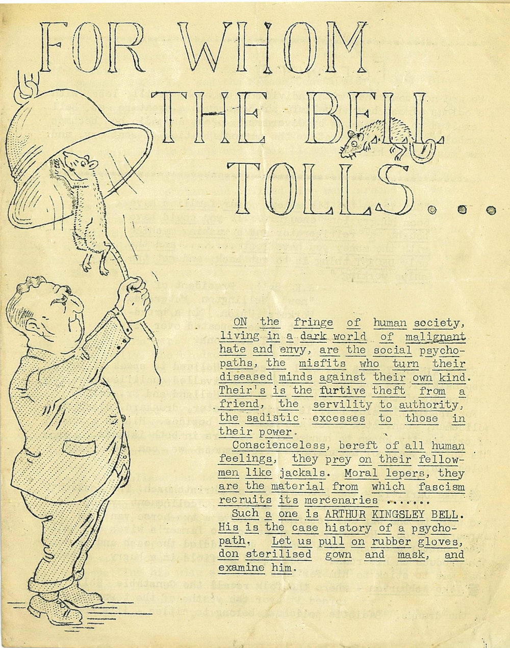 For whom the Bell tolls