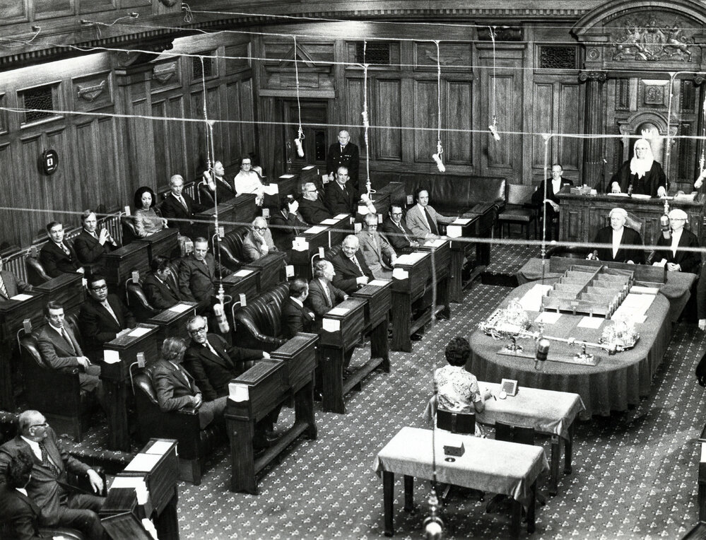 Parliament in session 