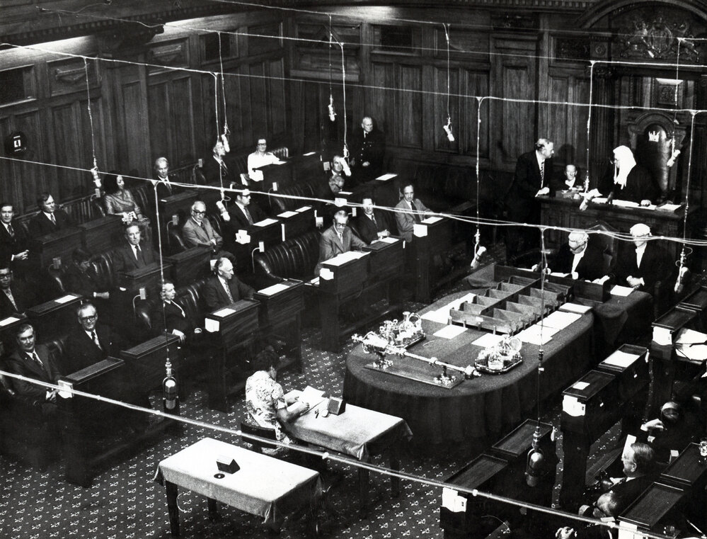 Parliament in session 