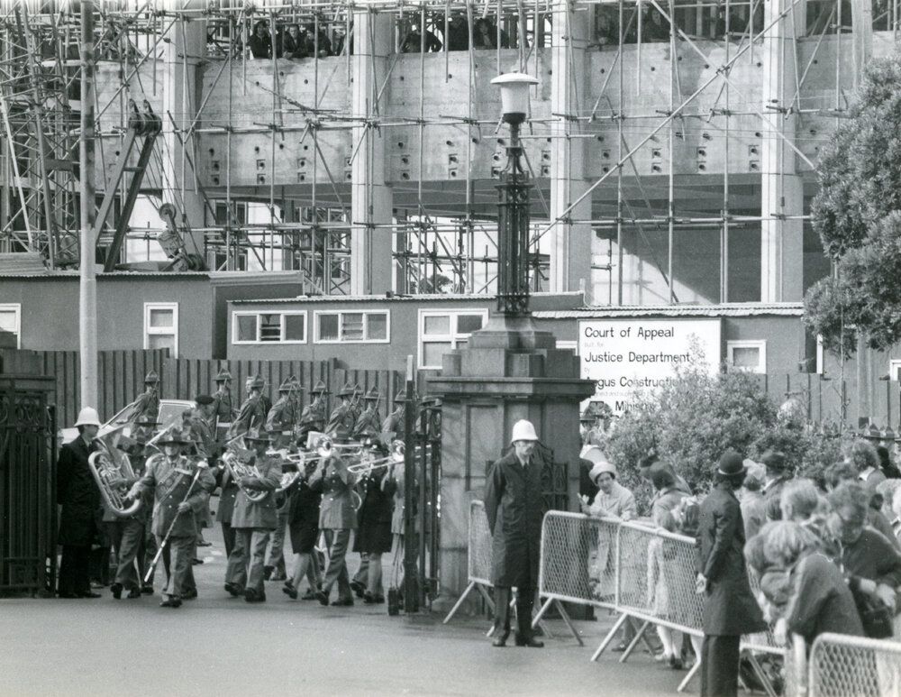 Marching band at Parliament