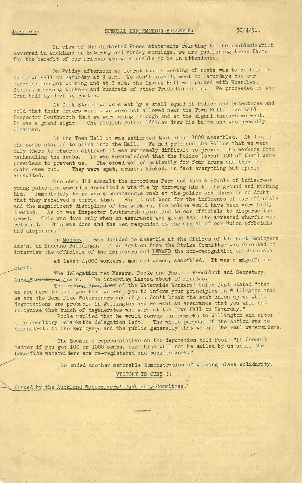 Special Information Bulletin 