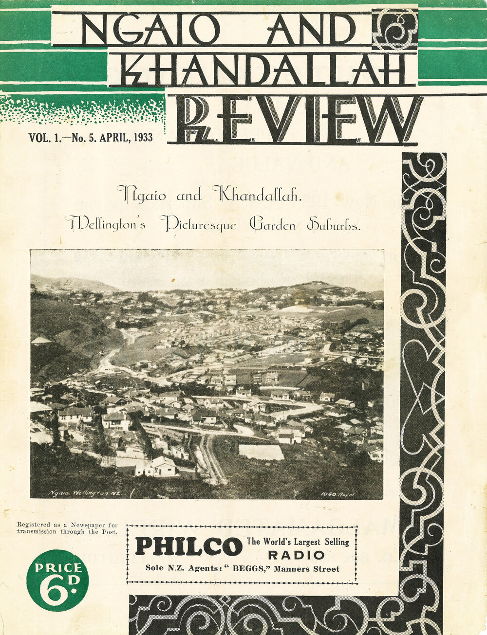 Ngaio and Khandallah Review, April 1933