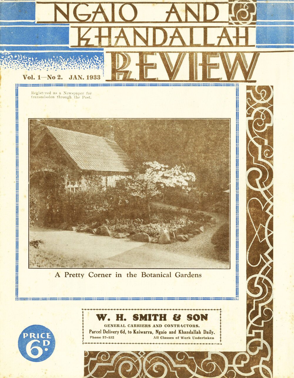 Ngaio and Khandallah Review, January 1933