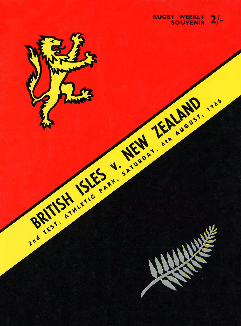 British Isles v. New Zealand: Athletic Park, 1966