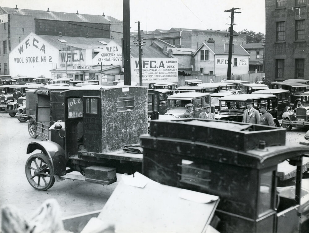 Transport for displaced persons of Napier Earthquake