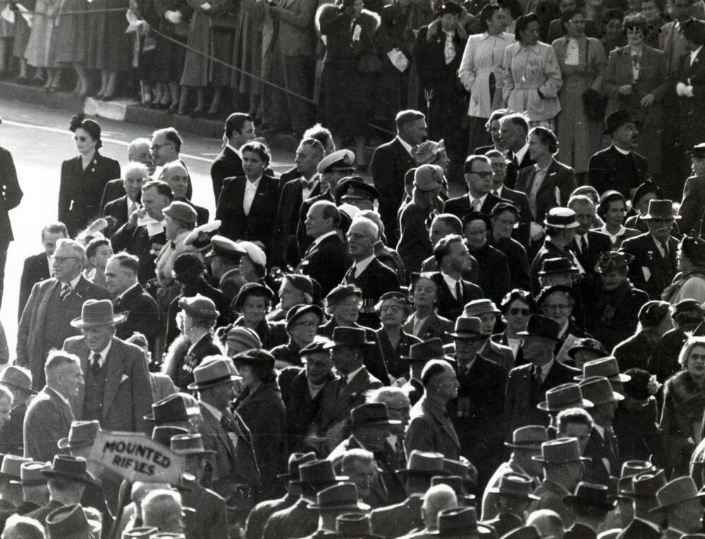 New Zealand Mounted Rifles Brigade at 1955 ANZAC Service