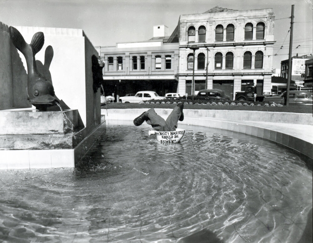 Gibbs Memorial Fountain prank