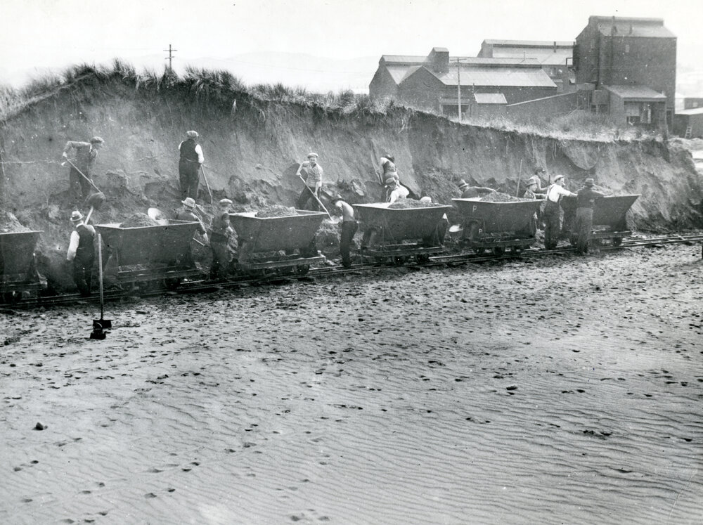 Clearing sand dunes at Lyall Bay