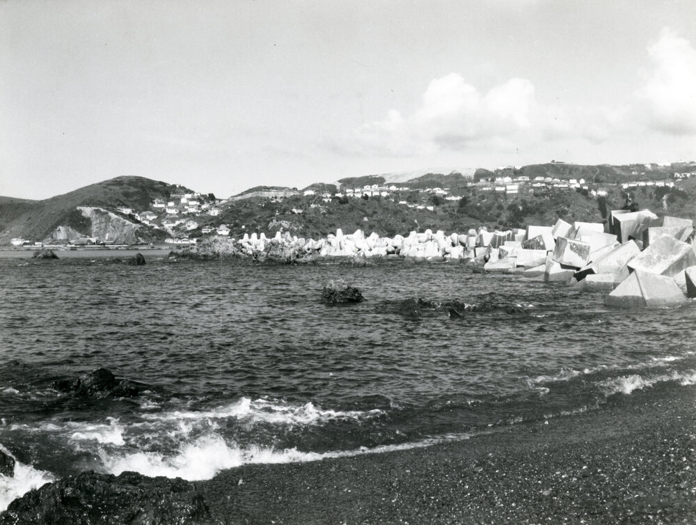 Lyall Bay breakwater