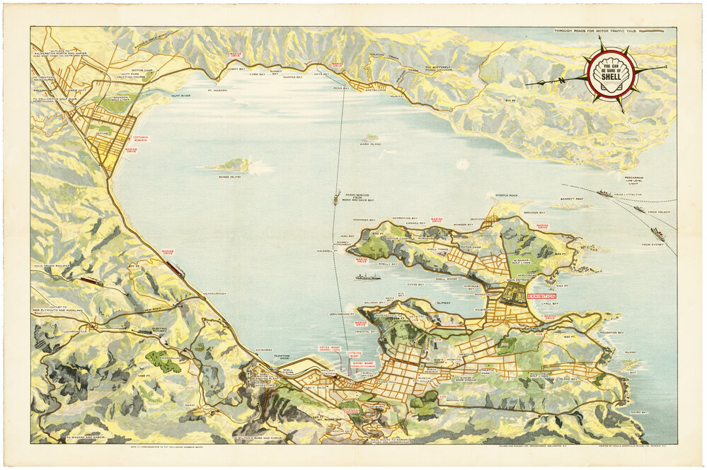 Shell Map of Wellington City (c. 1939)