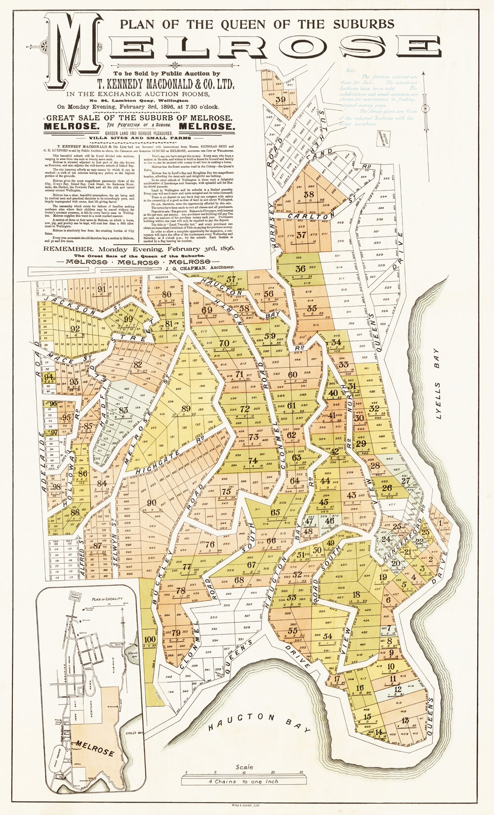 Melrose subdivision plan (1896)