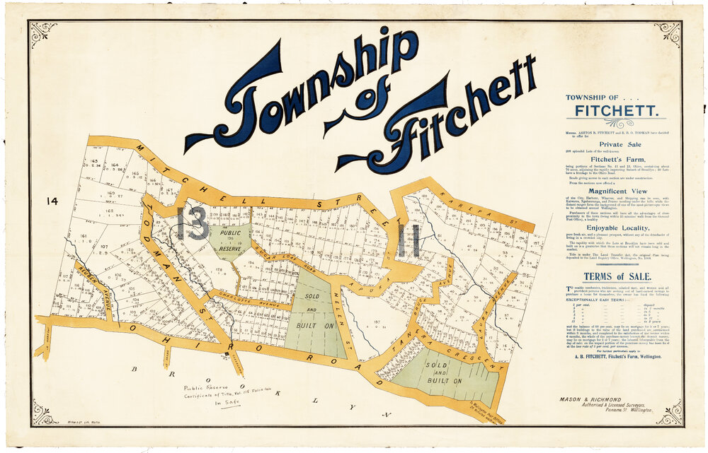 Township of Fitchett (Brooklyn) subdivision plan 