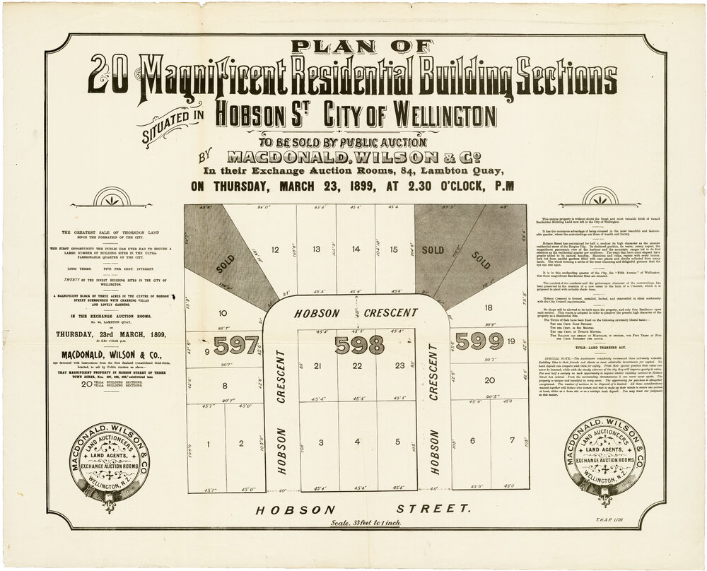 Hobson Crescent Subdivision Plan (1899)