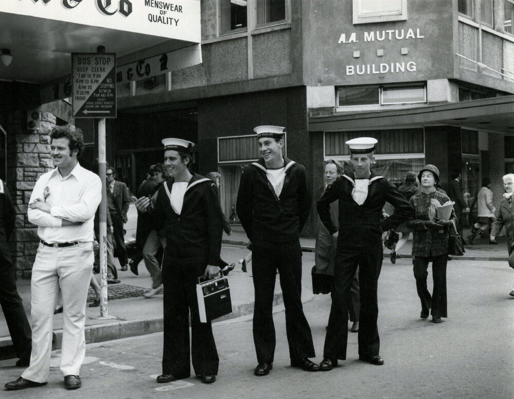 Sailors on Lambton Quay