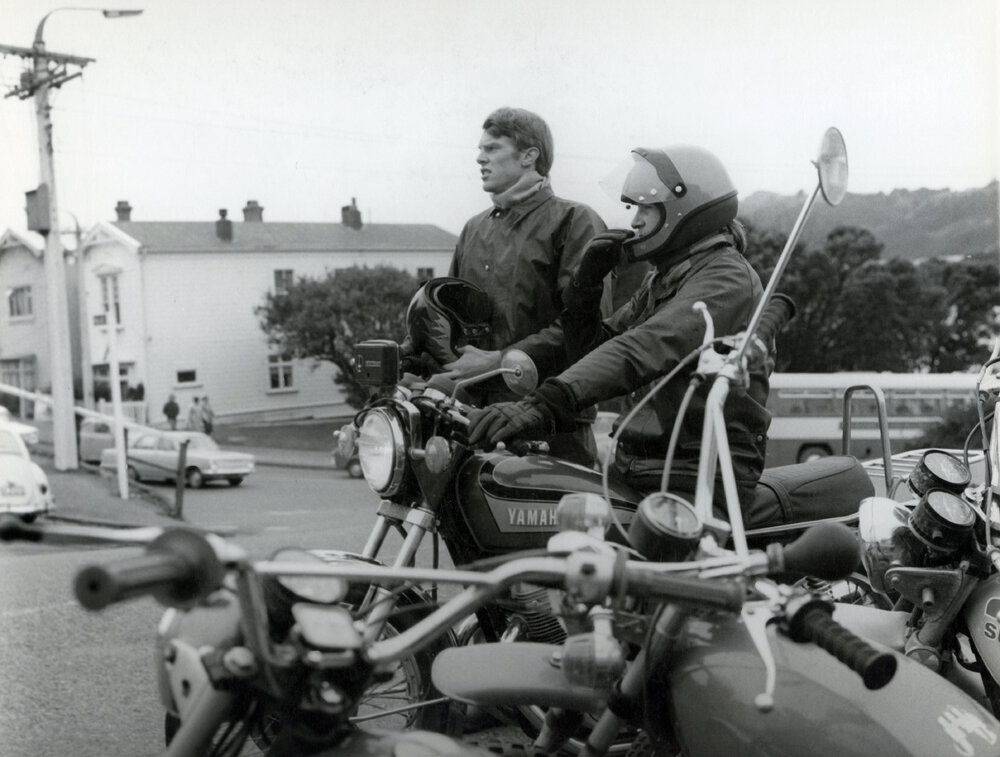 Motorcyclists in Newtown