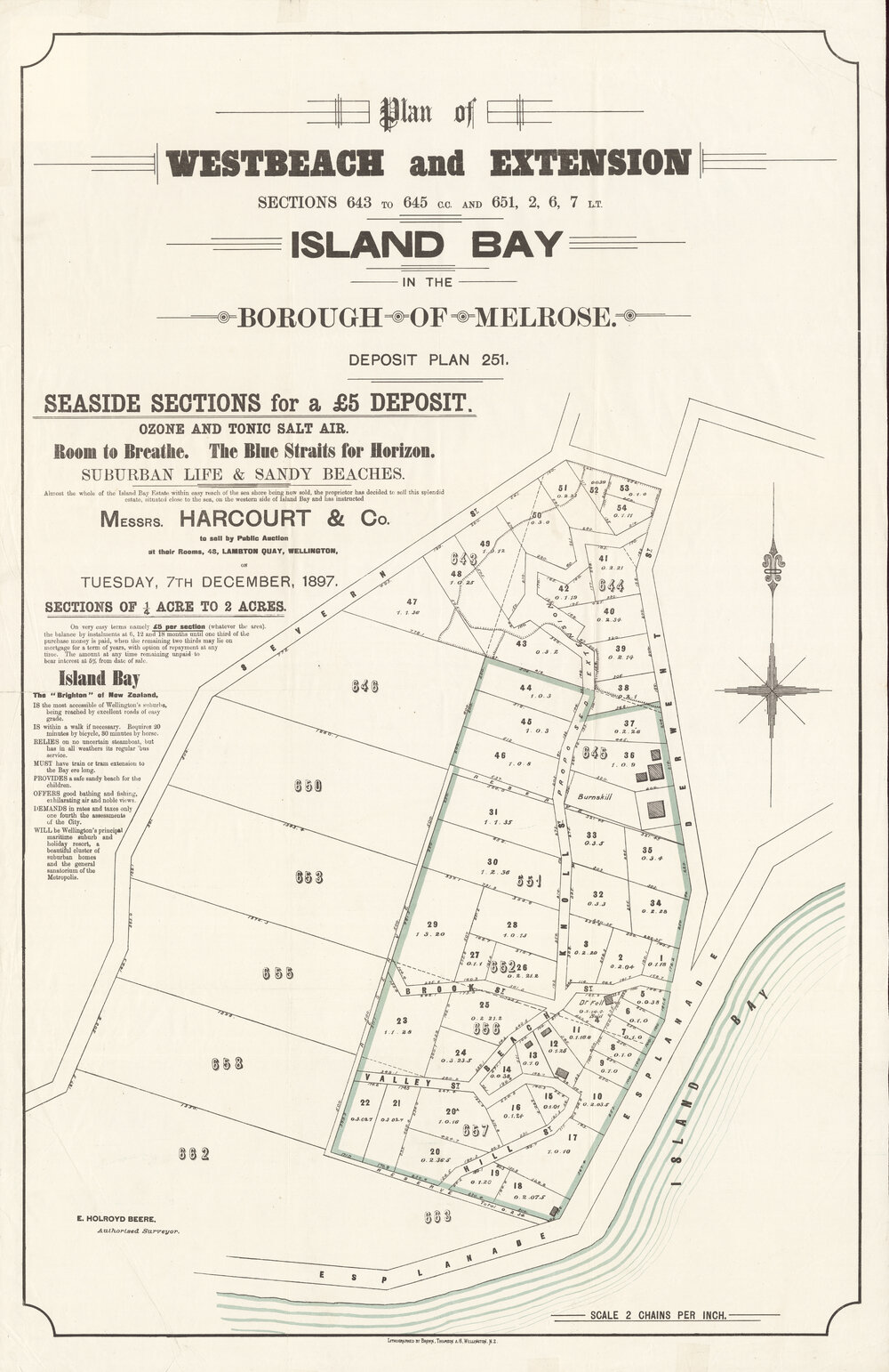 Island Bay Subdivision Plan (1897)