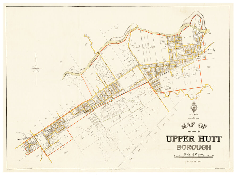Map of Upper Hutt Borough (1927)