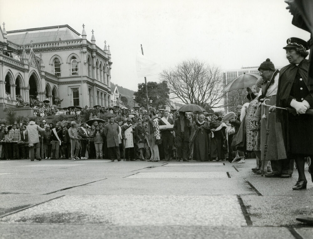 'Land March' protest at Parliament