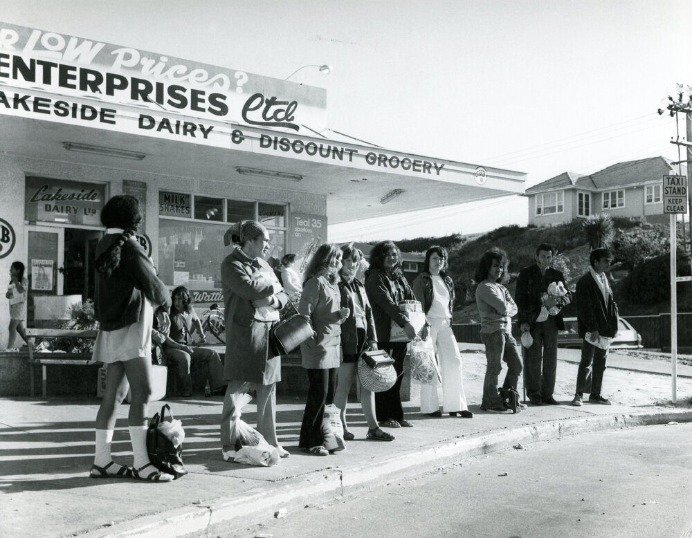 Taxi stand in Cannons Creek, Porirua