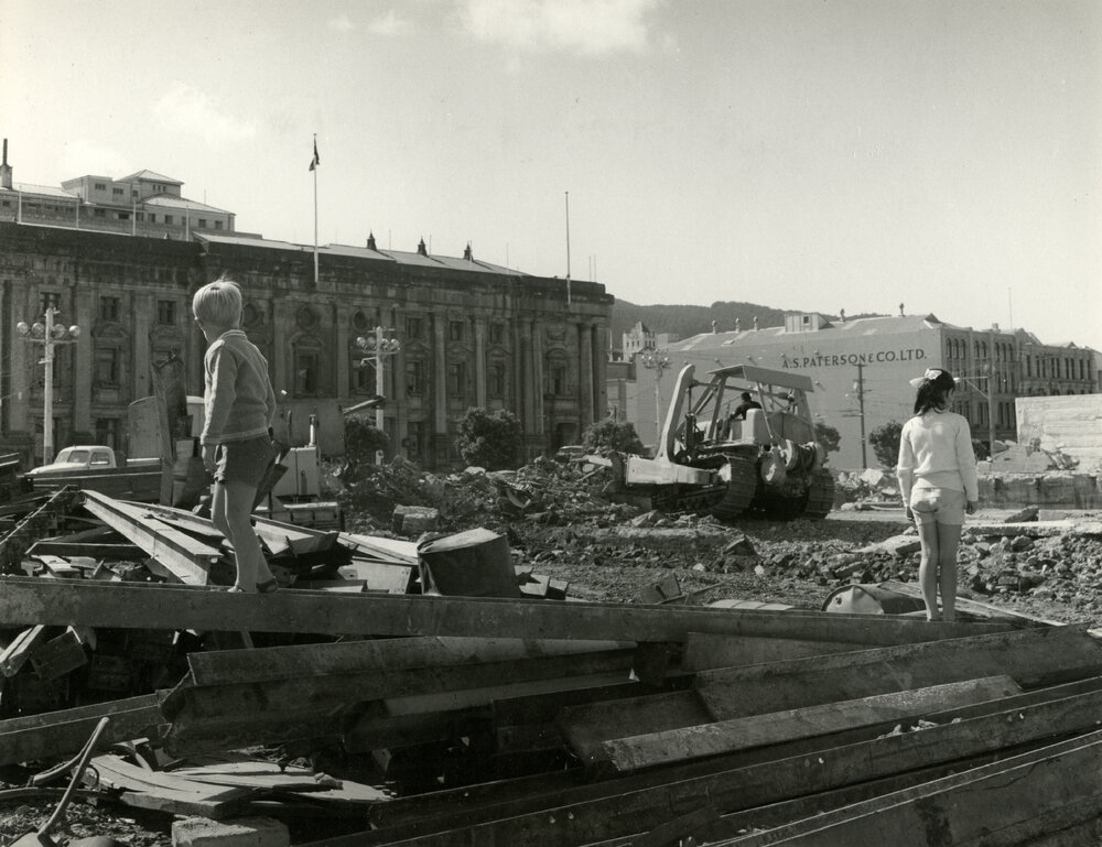 Demolition of the former tramways power station, Wakefield Street