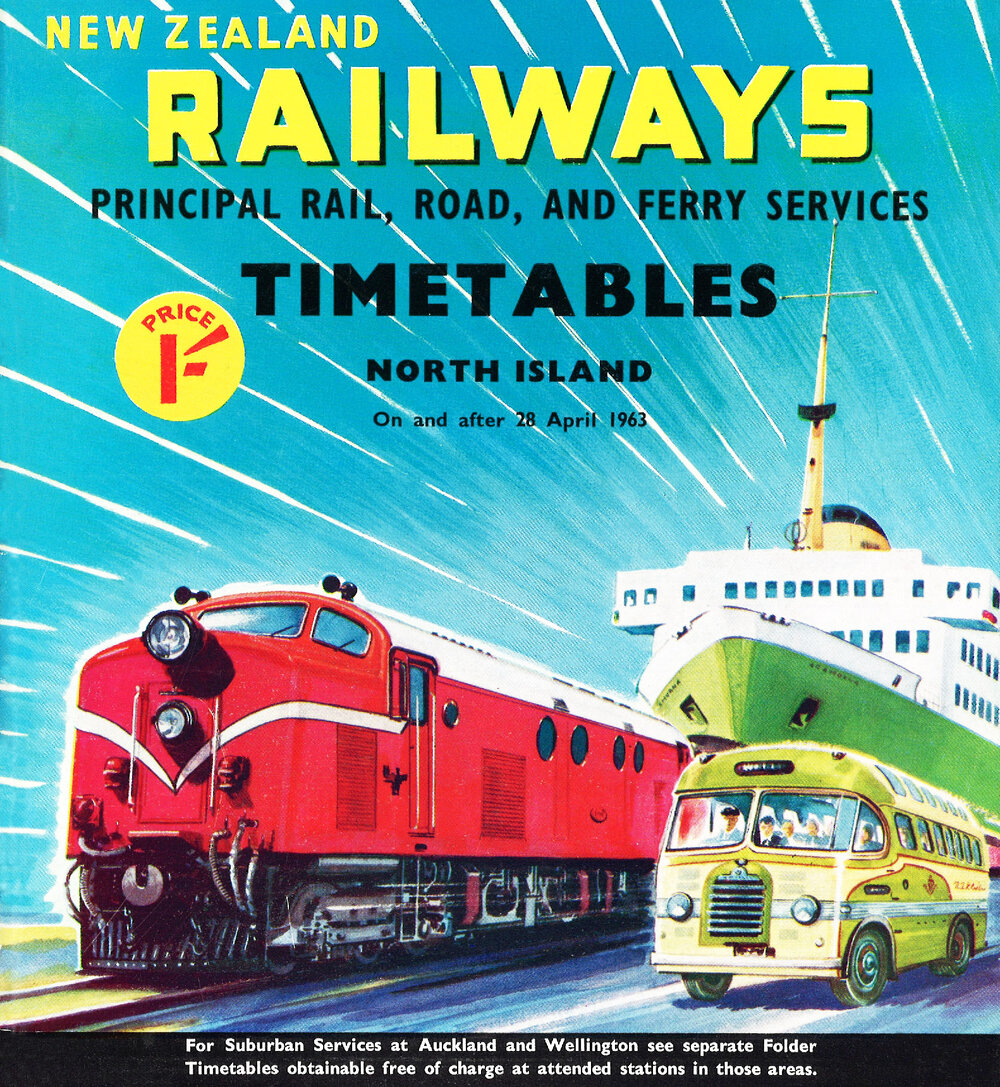 New Zealand Railways: Principal Rail, Road, and Ferry Services (1963)