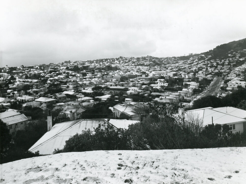Snow in Karori, 1976