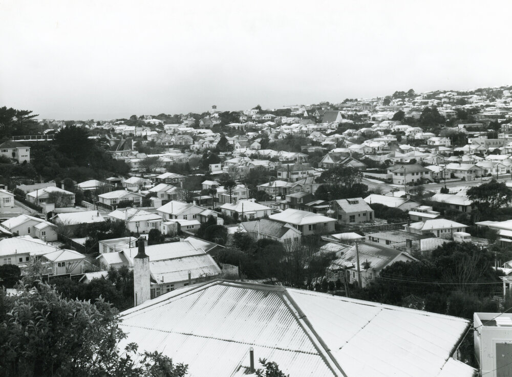 Snow in Karori, 1976
