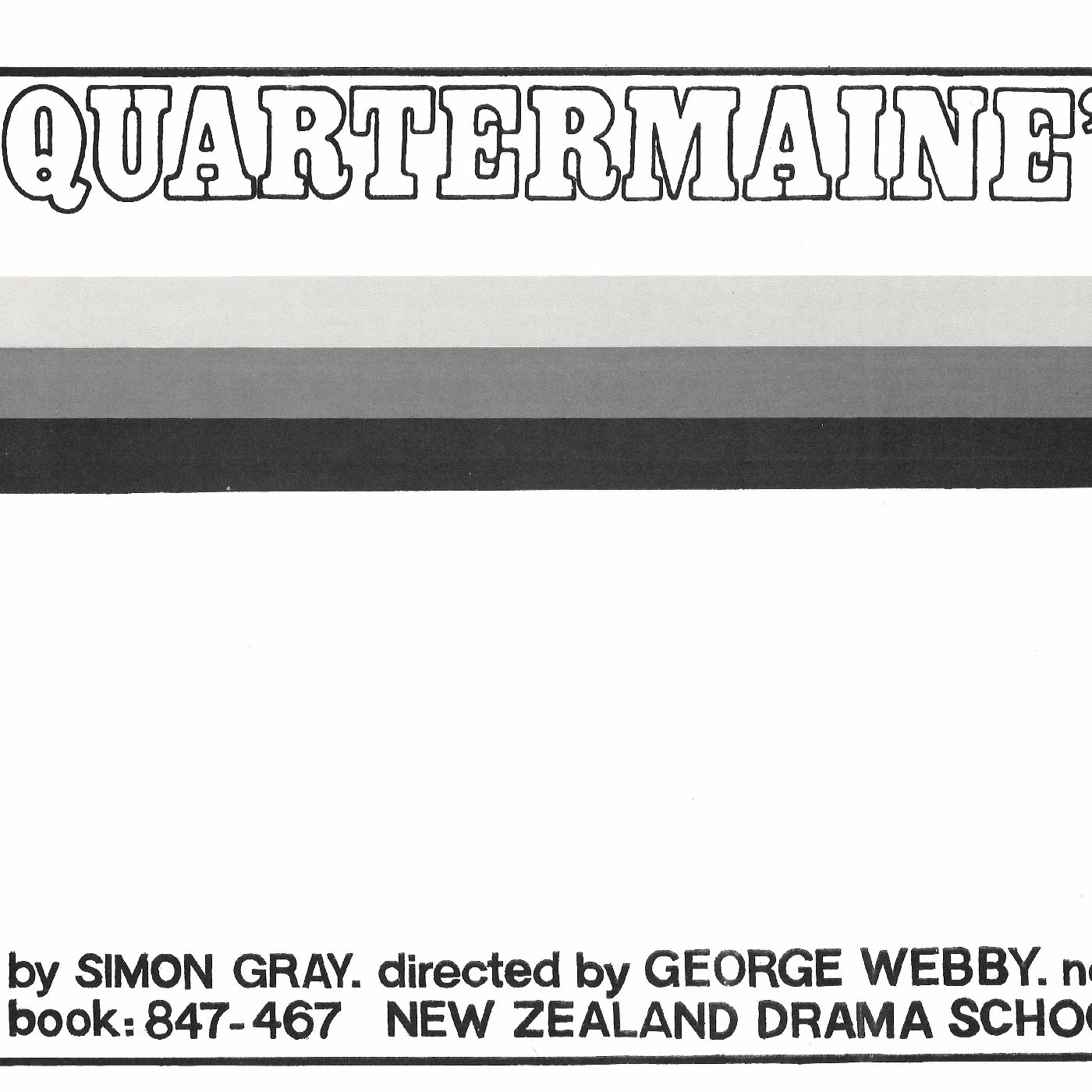 New Zealand Drama School: "Quartermaine's Terms"