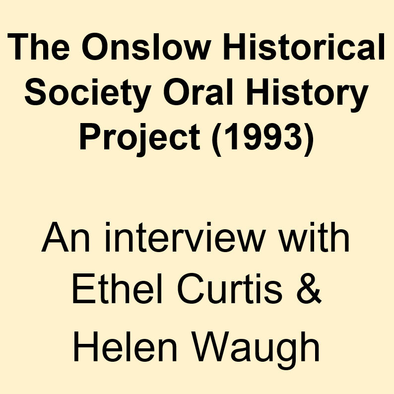 Ethel Curtis & Helen Waugh Oral History