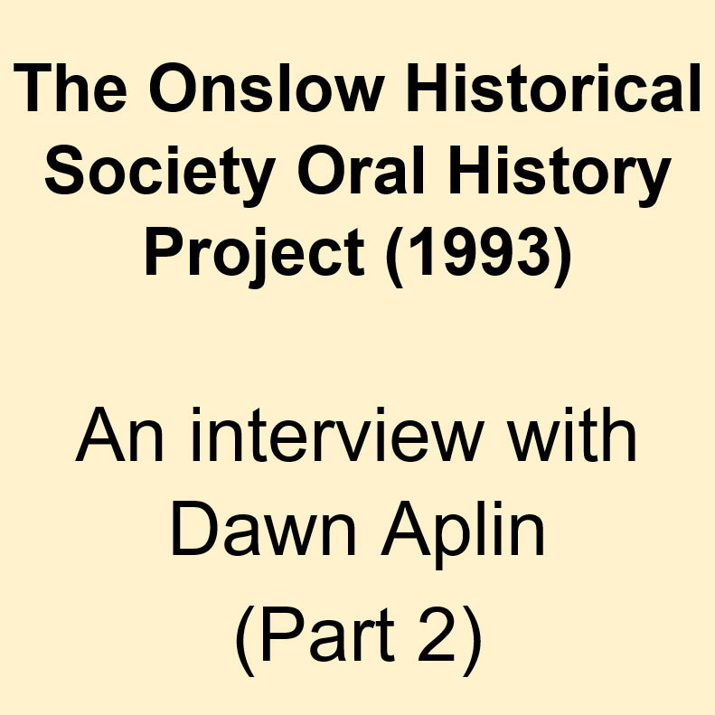 Dawn Aplin Oral History (Part 2)