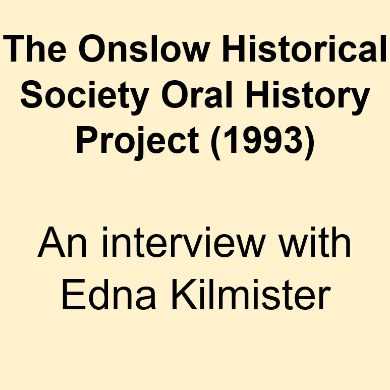 Edna Kilmister Oral History 