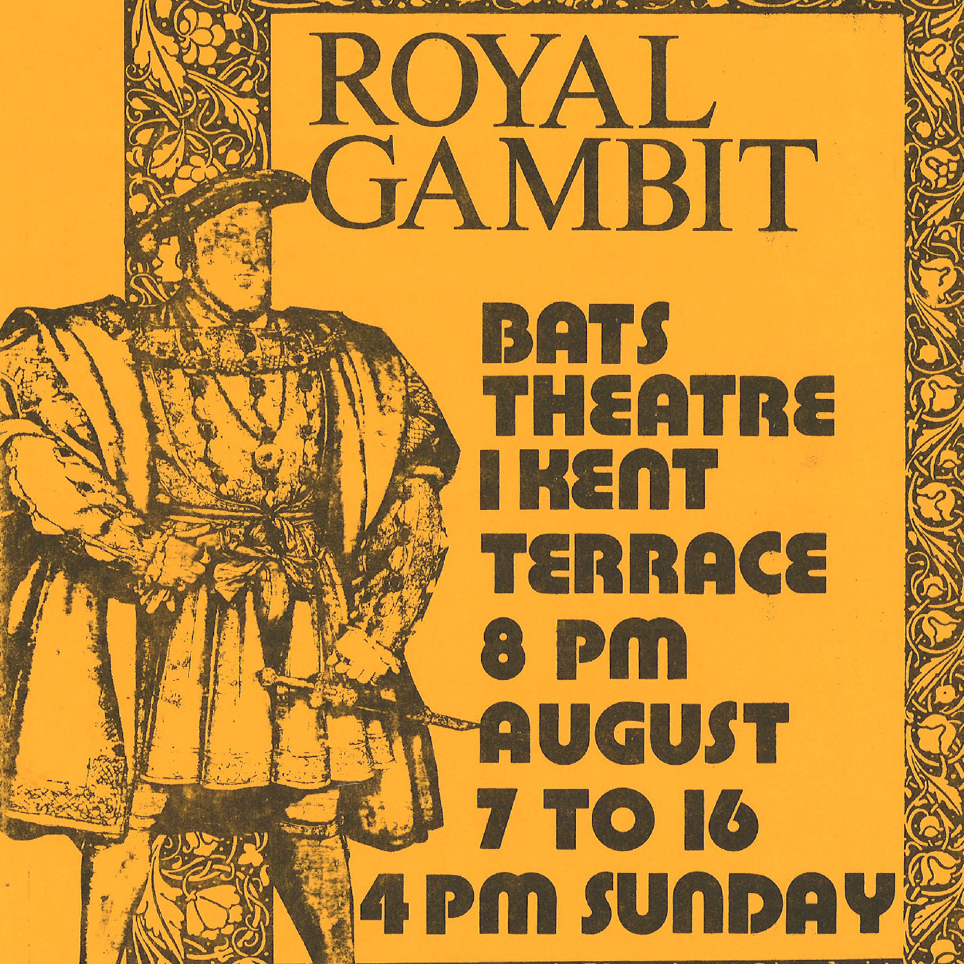 BATS Theatre: "Royal Gambit"