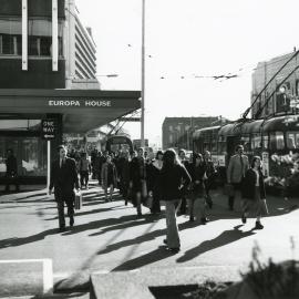 Morning commuters on Waring Taylor Street