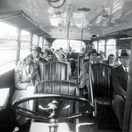 Interior of new Leyland Cub Bus