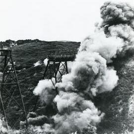 Demolition of the Belmont Viaduct