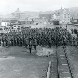 Troops at Lambton Station