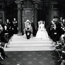 Sir Bernard Fergusson opening Parliament
