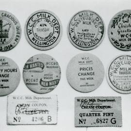 WCC milk bottle tops