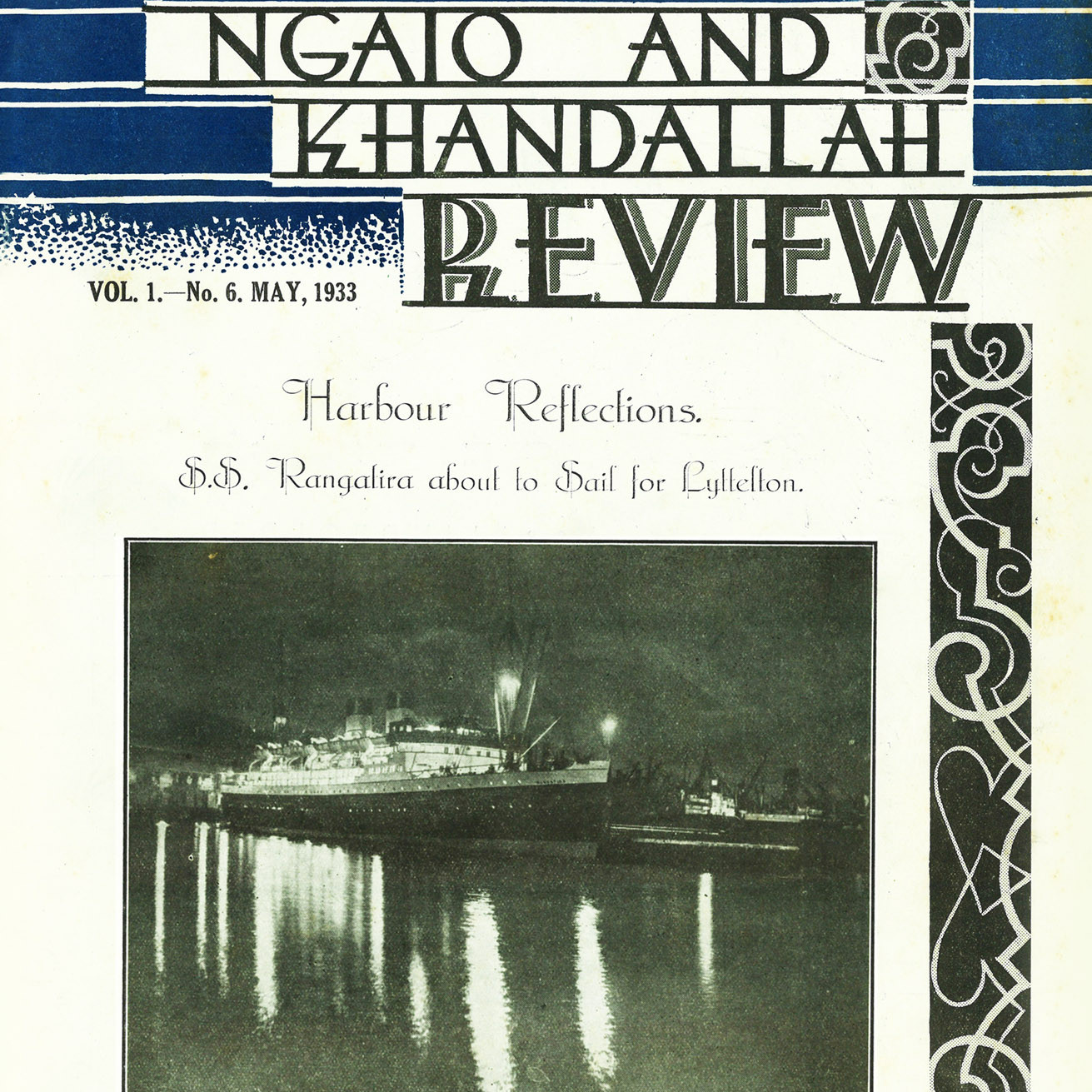 Ngaio and Khandallah Review, May 1933