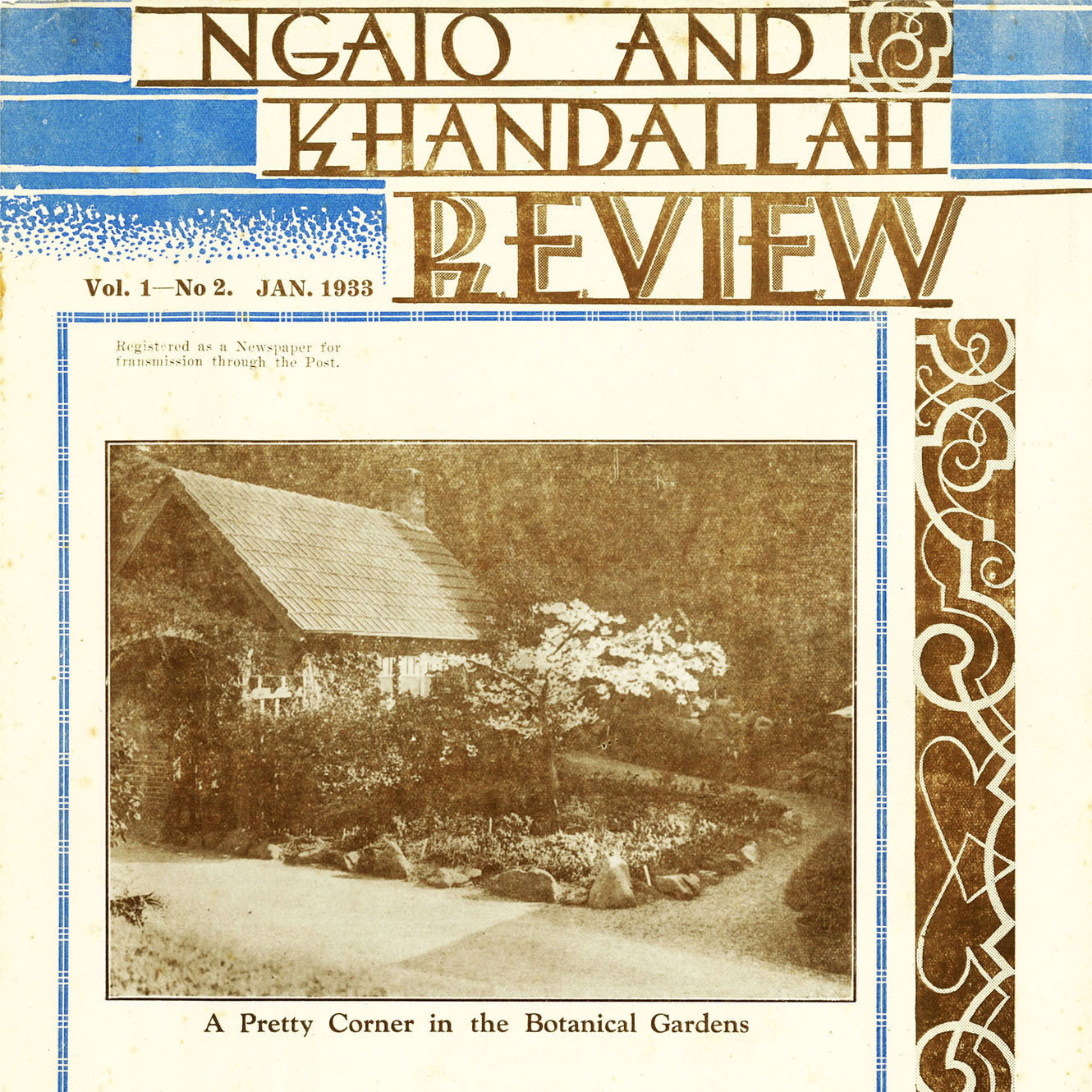 Ngaio and Khandallah Review, January 1933