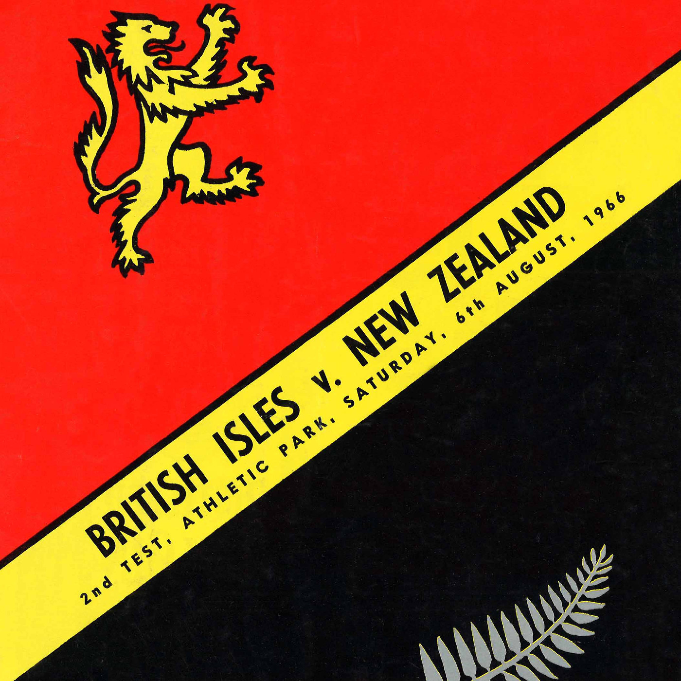 British Isles v. New Zealand: Athletic Park, 1966