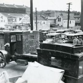 Transport for displaced persons of Napier Earthquake