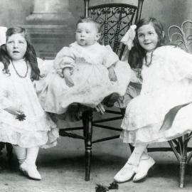 Studio portrait of unidentified children