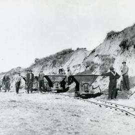 Clearing sand dunes at Lyall Bay