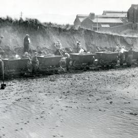 Clearing sand dunes at Lyall Bay