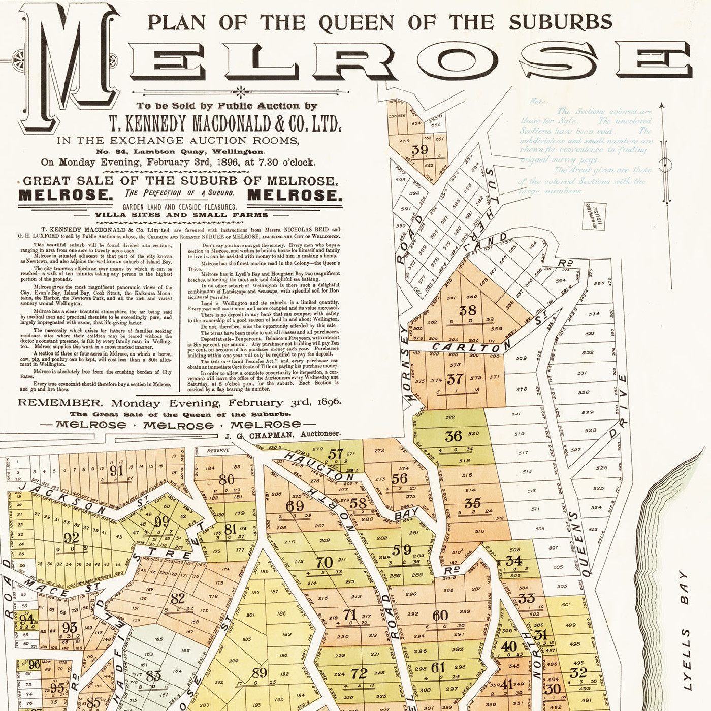Melrose subdivision plan (1896)
